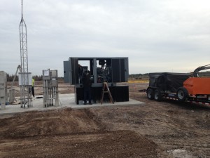 A New 125KW Blue Star generator installation at a new development in Lakeland FL