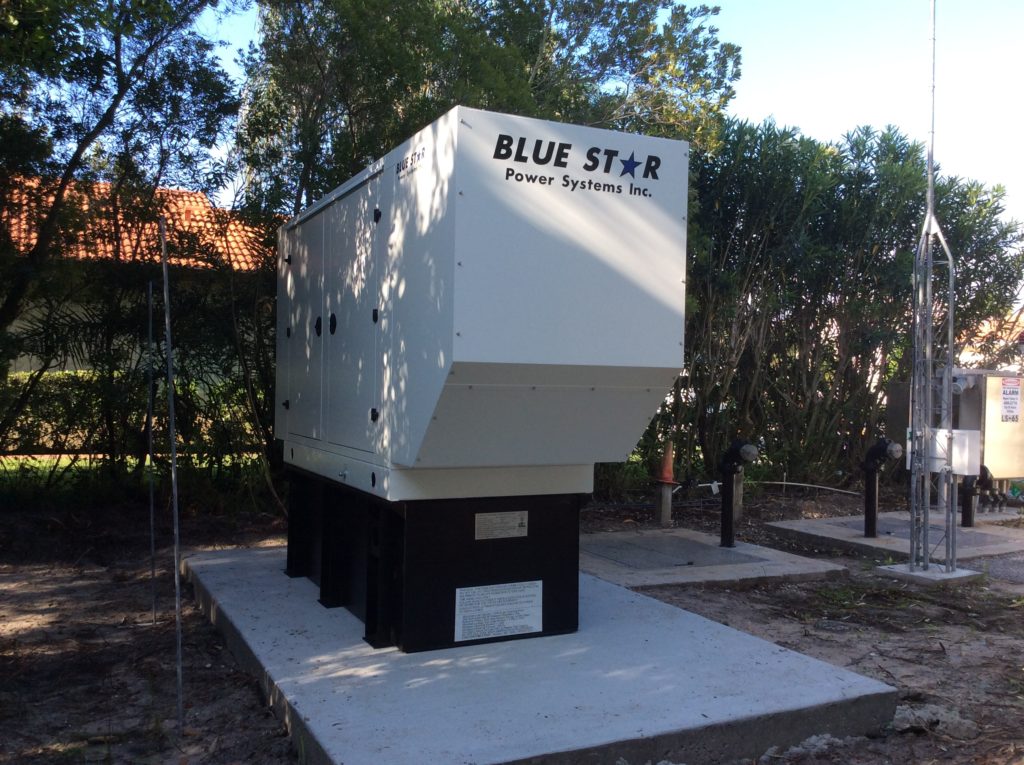 Mid Florida Diesel Installs a New 80KW Blue Star Generator at City of Venice