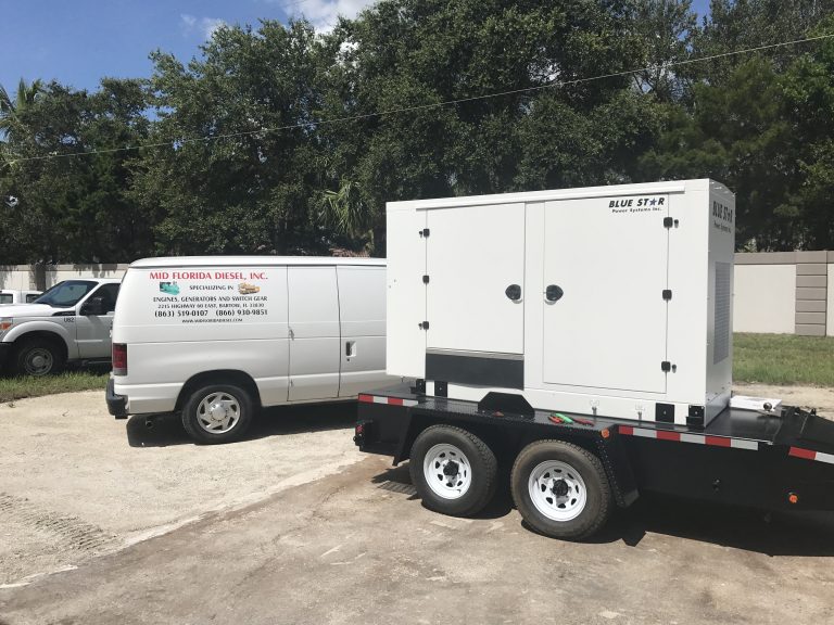 Mid Florida Diesel Delivered Blue Star Generators to Seacoast Utility