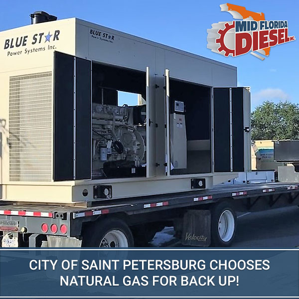 CITY OF SAINT PETERSBURG CHOOSES NATURAL GAS FOR BACK UP! Mid Florida